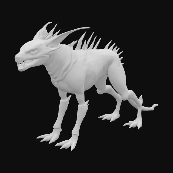 3D model for Hr giger alien dog