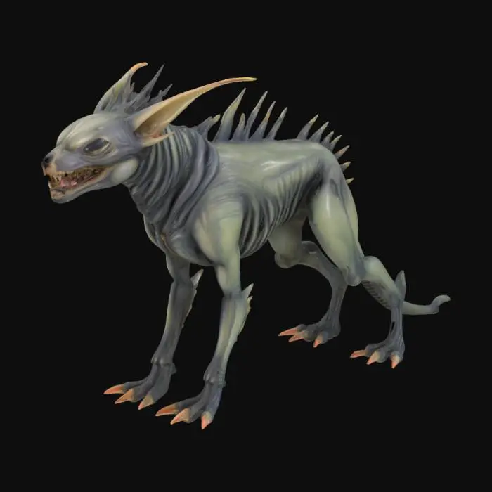 3D model for Hr giger alien dog