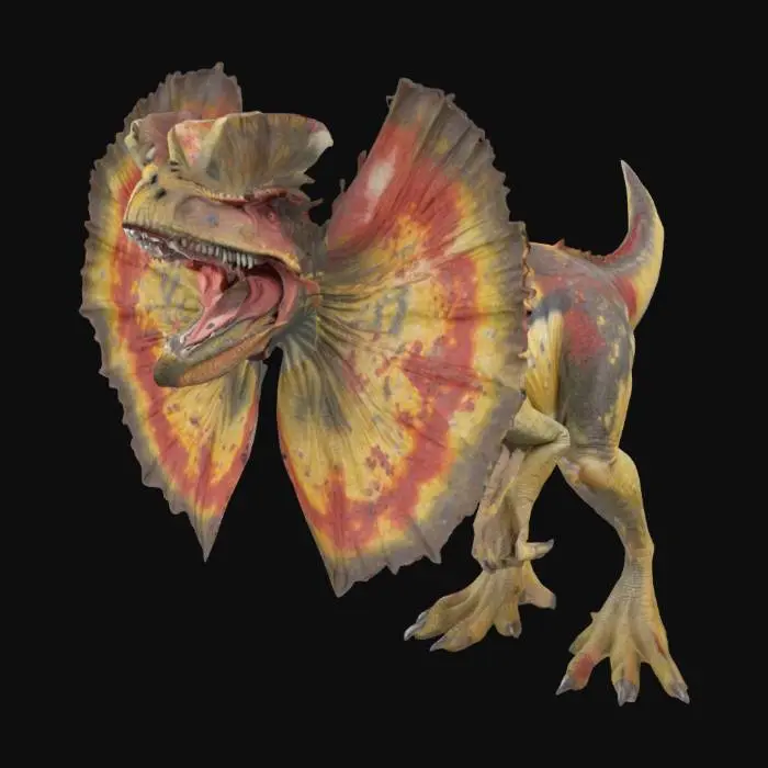 3D model for Dilophosaurus Display
