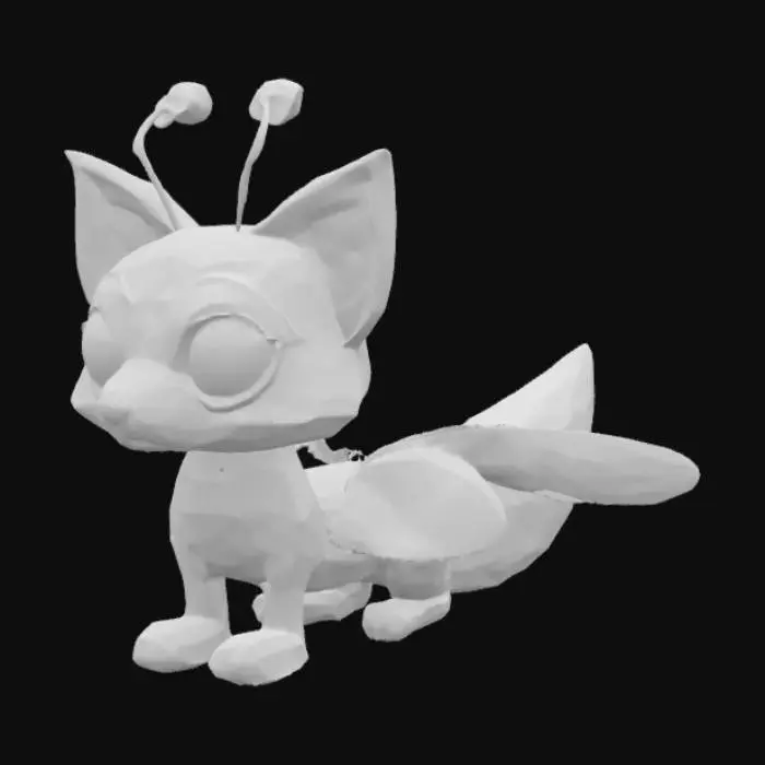 3D model for Ladybug Fox Fusion, #SketchTo3D#