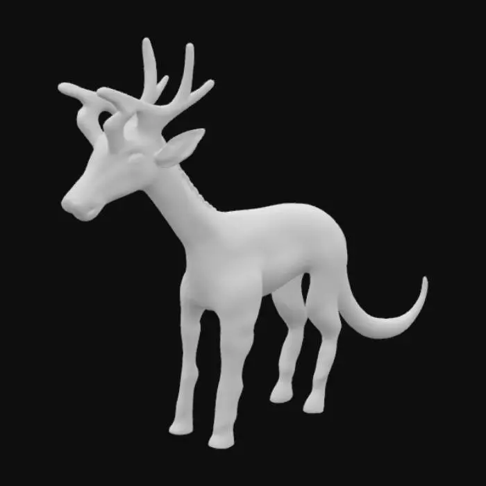3D model for Mystical Antelope Hybrid, #SketchTo3D#