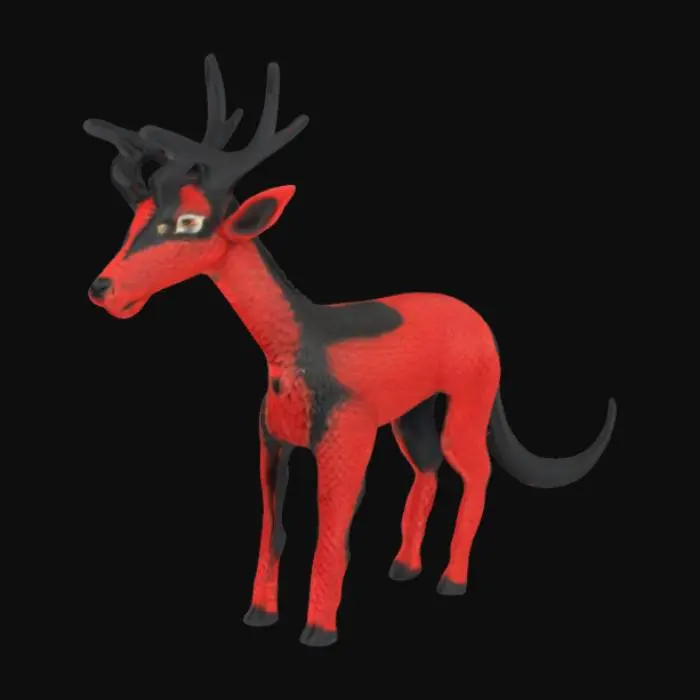 3D model for Mystical Antelope Hybrid, #SketchTo3D#