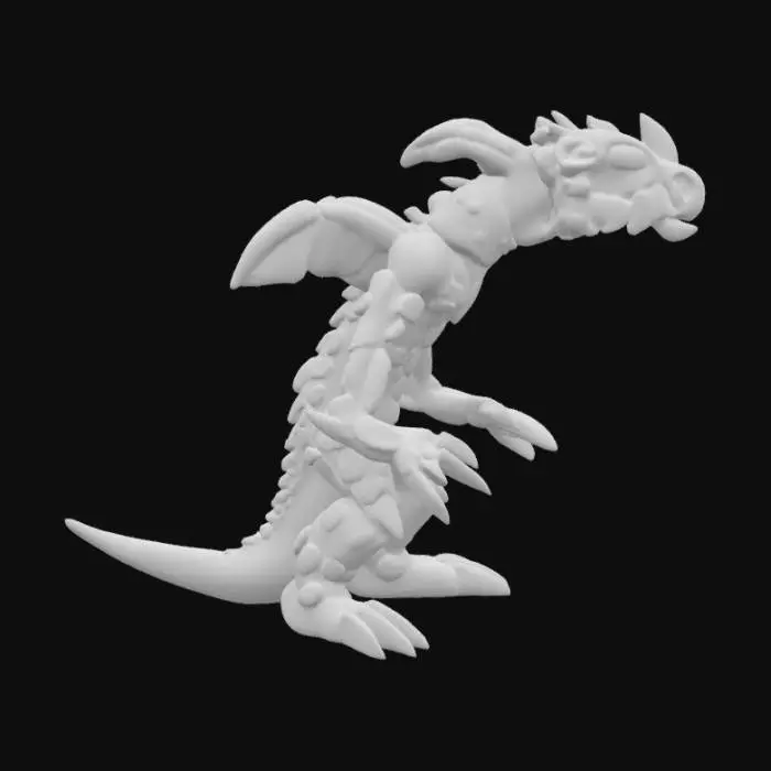 3D model for Azure Dragon Sketch, #SketchTo3D#