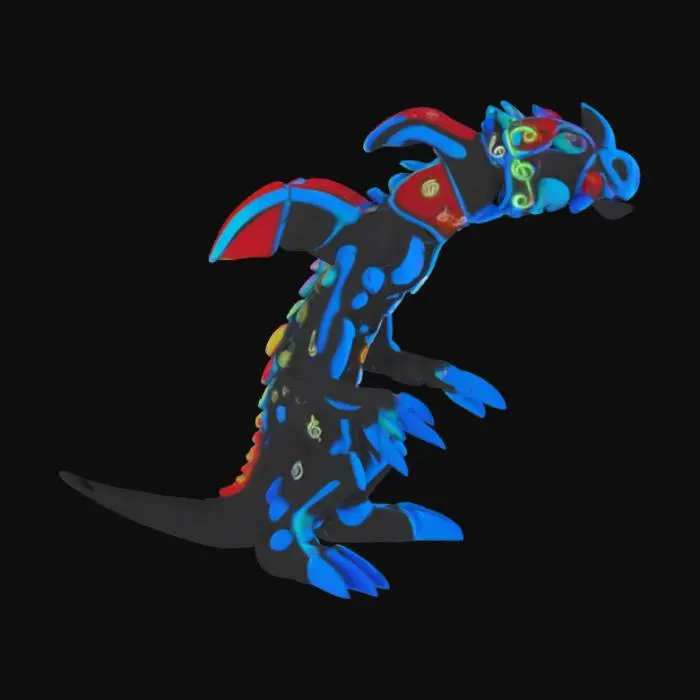 3D model for Azure Dragon Sketch, #SketchTo3D#