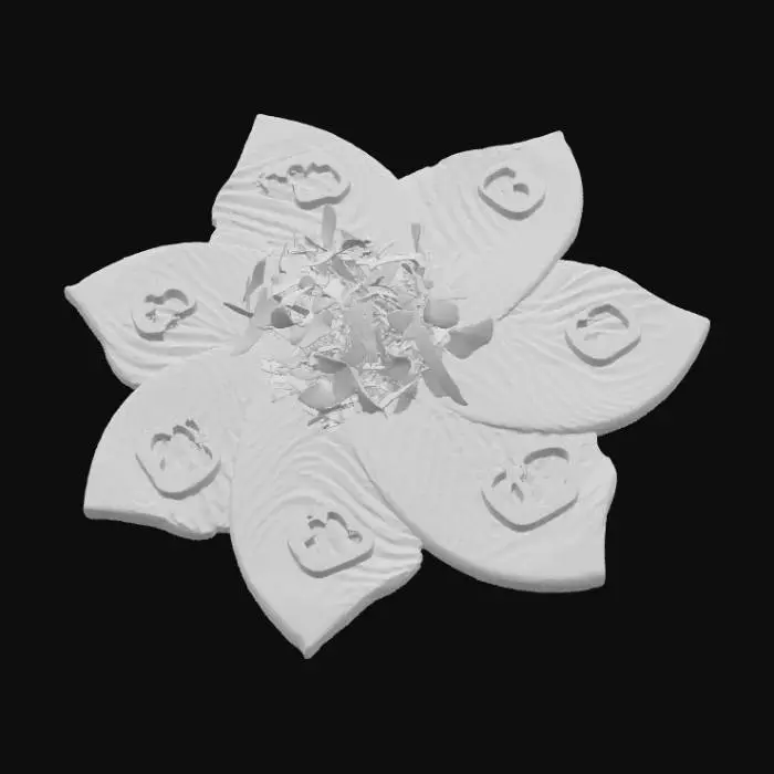 3D model for #food#, Sashimi Blossom