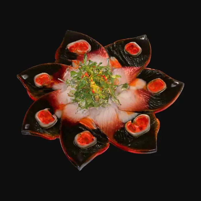 3D model for #food#, Sashimi Blossom