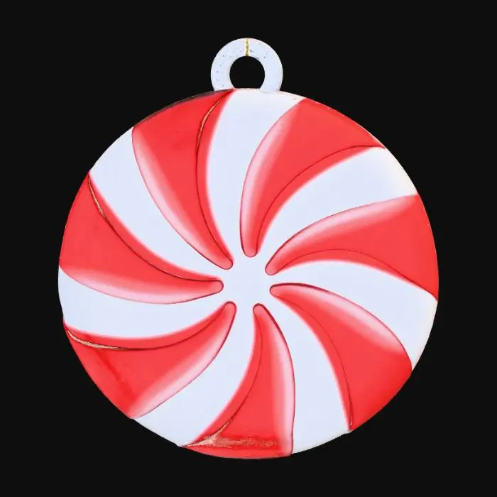 3D model for Peppermint Swirl Ornament