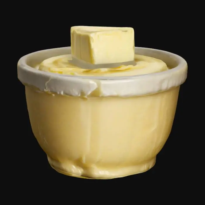 3D model for cup of butter