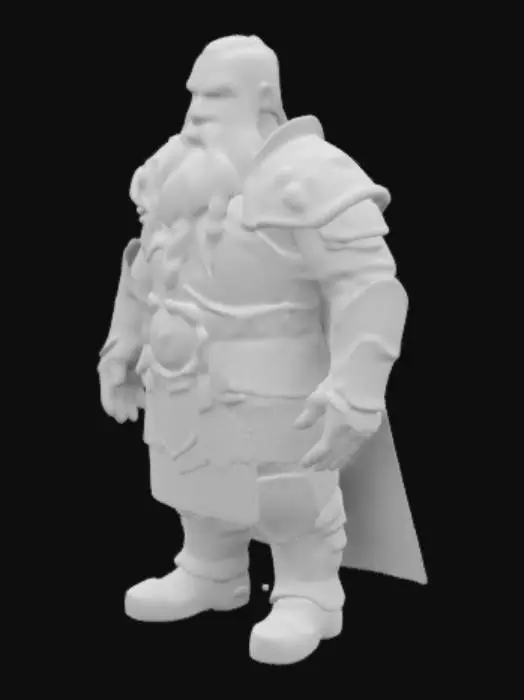 3D model for Je veux que tu fasse un nain  en armure mais sans arme