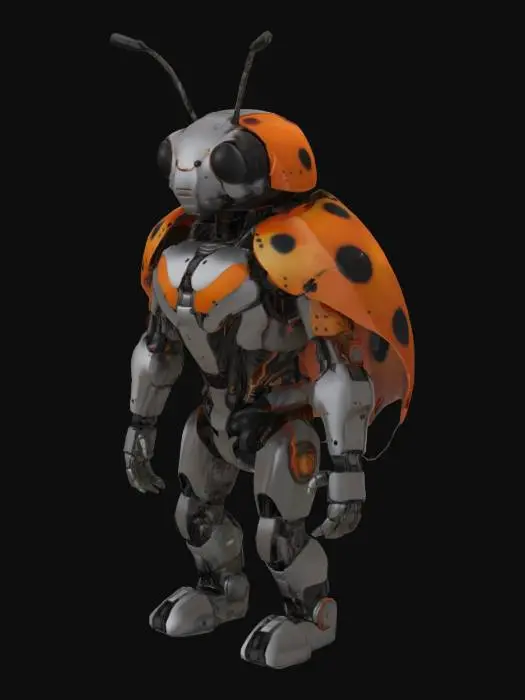 3D model for Mecha Ladybug