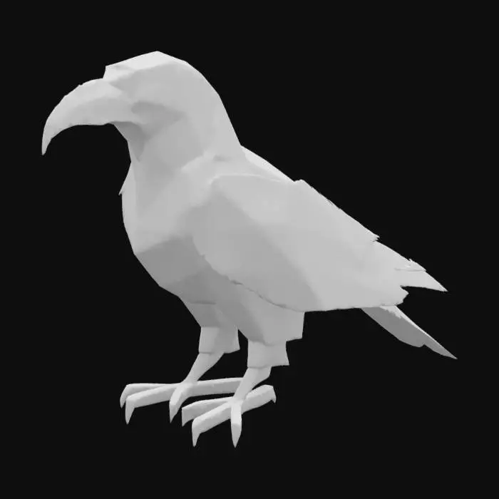 3D model for Origami Eagle Perch