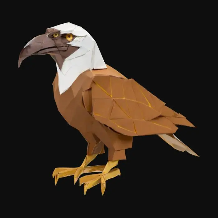 3D model for Origami Eagle Perch