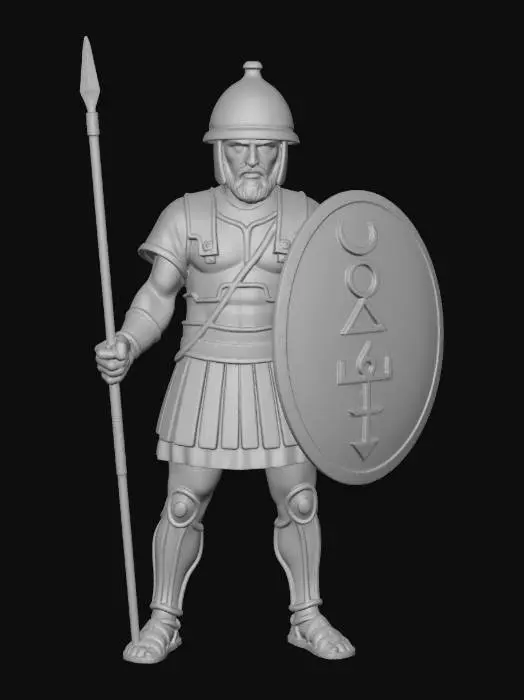 3D model for Warrior with Shield