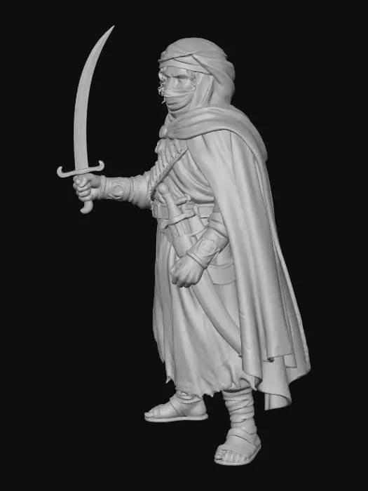 3D model for Desert Warrior