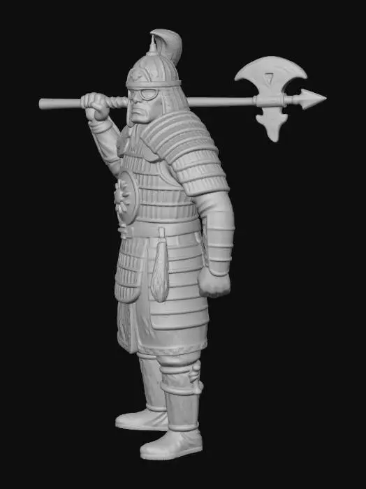 3D model for Sunlit Warrior