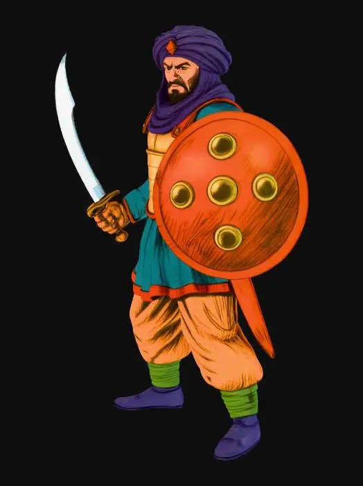 3D model for Warrior with Turban