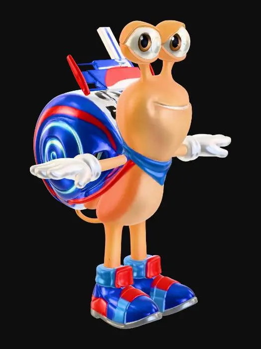 3D model for Speedy Shell Racer