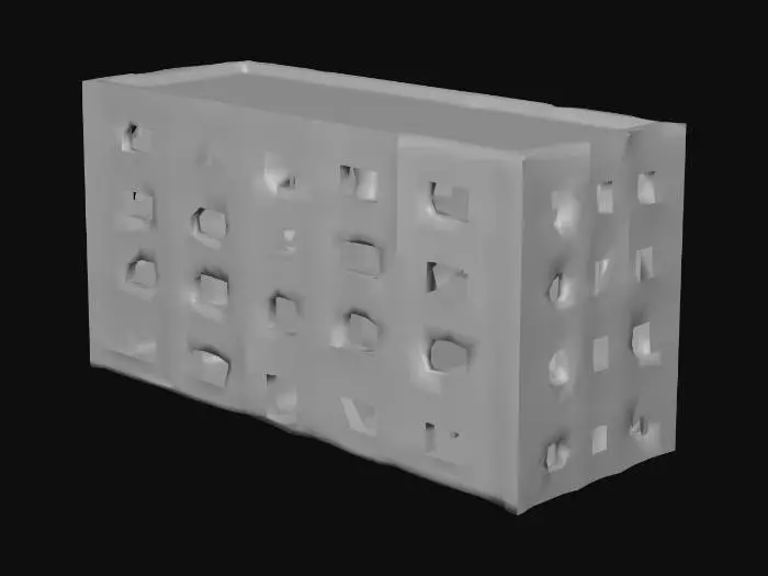 3D model for mnogoyushkaэтажка