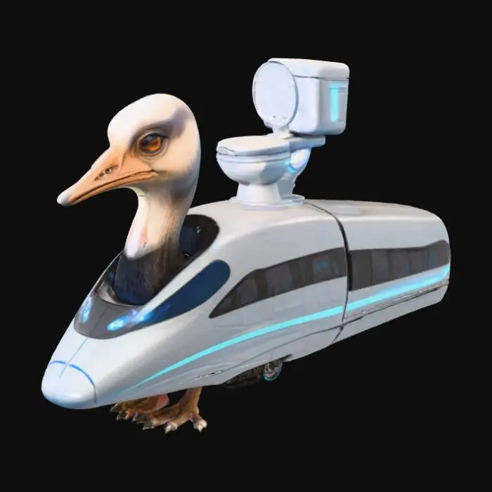 3D model for Ostrich Express