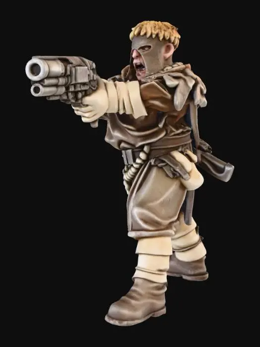 3D model for Gunslinger Monk Figure