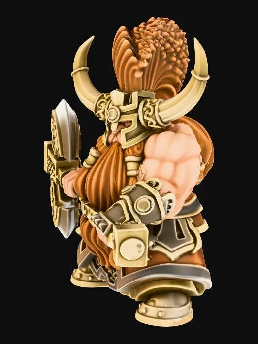 3D model for Dwarven Warrior