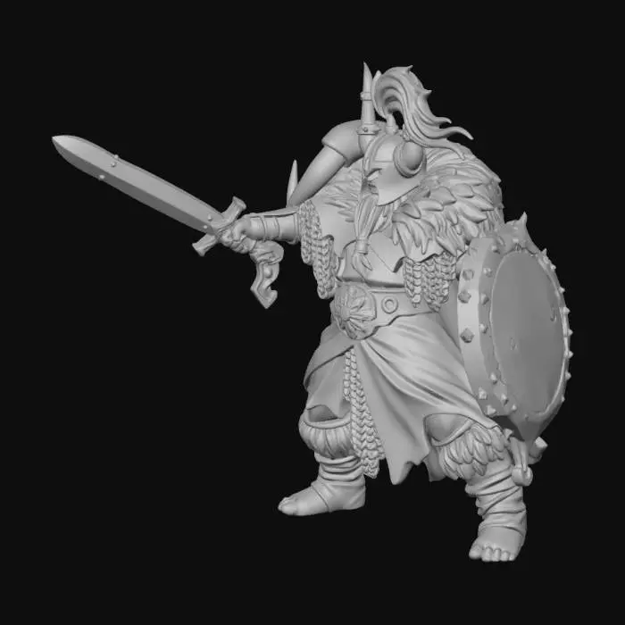 3D model for Bronze Warrior