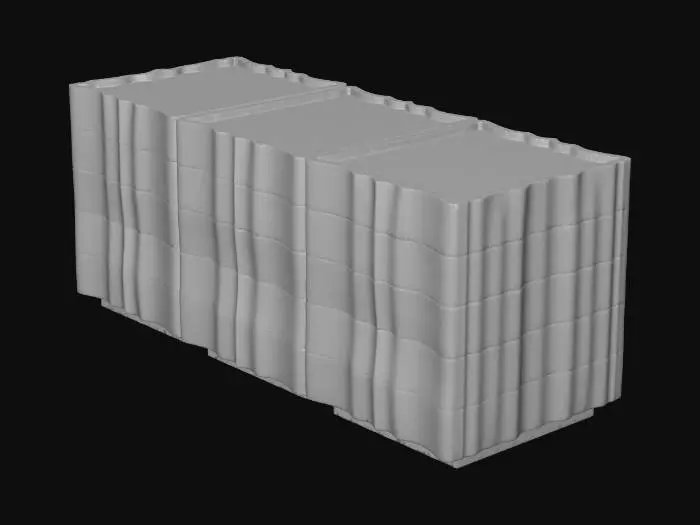 3D model for Walnut Drawer Cabinet