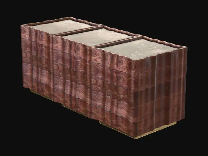 3D model for Walnut Drawer Cabinet