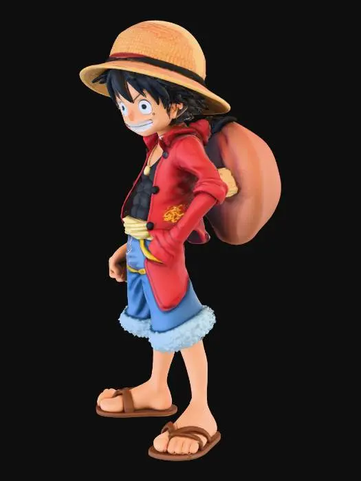 3D model for Draw Luffy from One Piece.