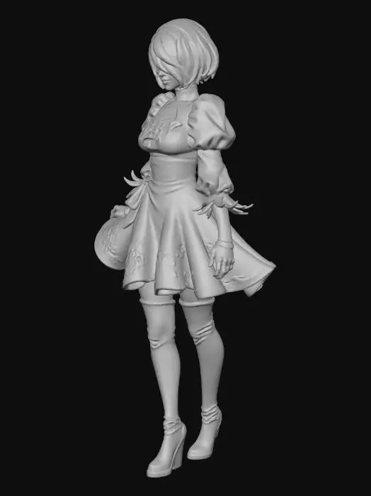 3D model for 2B from NieR: Automata