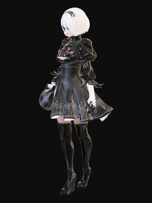 3D model for 2B from NieR: Automata