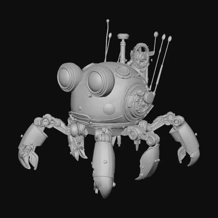 3D model for Steampunk Crab Bot