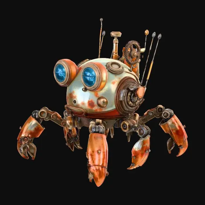 3D model for Steampunk Crab Bot