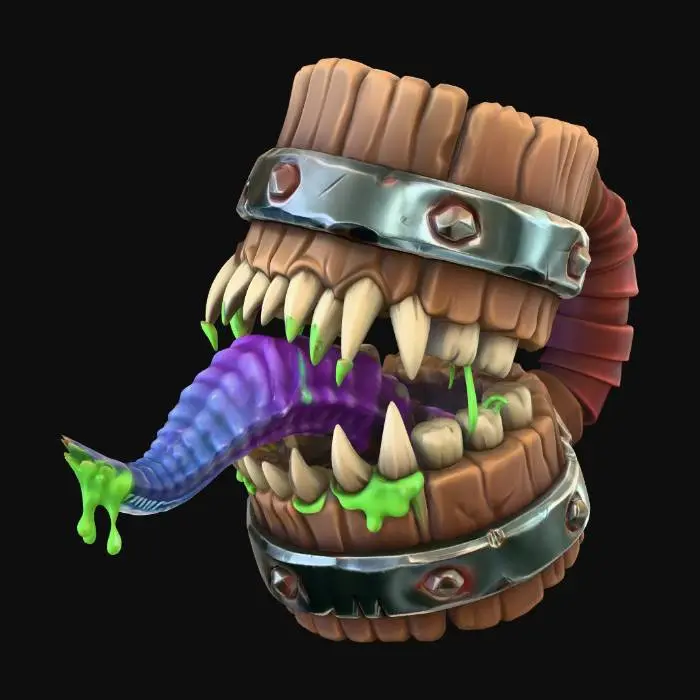 3D model for Barrel Mouth Monster