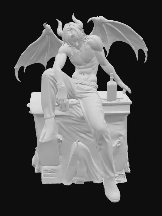 3D model for Demonic Bartender