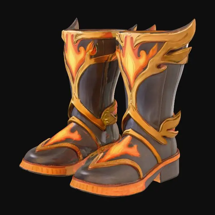 3D model for Flamewalker's Boots