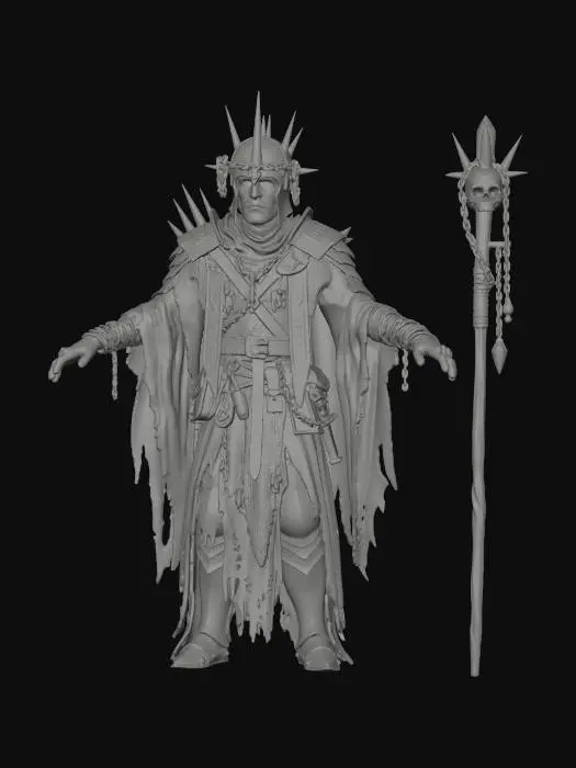 3D model for Spiked Crown Necromancer