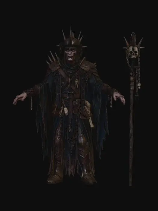 3D model for Spiked Crown Necromancer