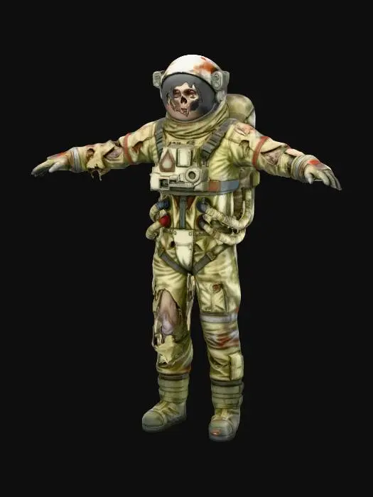 3D model for зомби  в скафандре