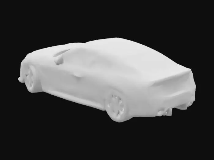 3D model for bmw m4 car highly detailed matte black colour 8k titanium exhaust
