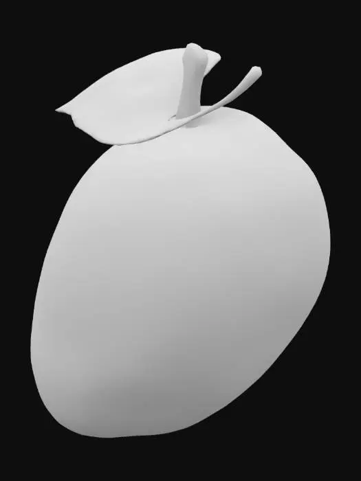 3D model for mango with one leaf,highly detailed ,10k