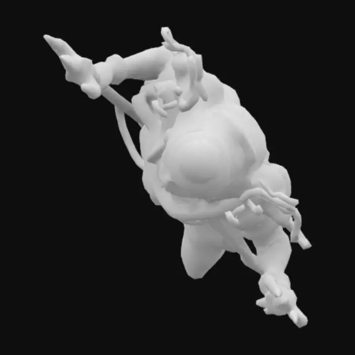 3D model for lord shiva with a trishool in the position of tandav