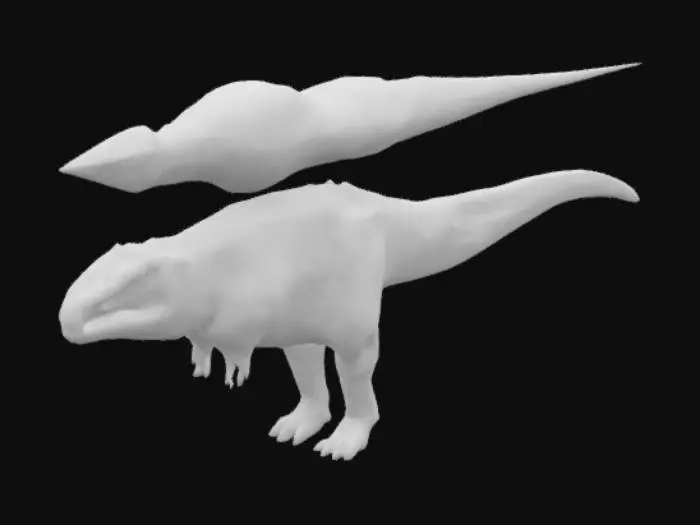3D model for Tameryraptor Comparison Diagram