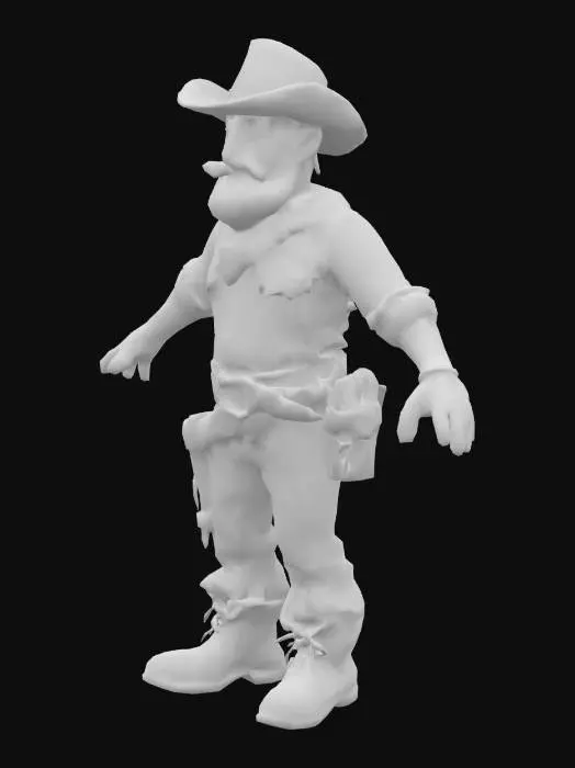 3D model for cowboy in a t-pose
