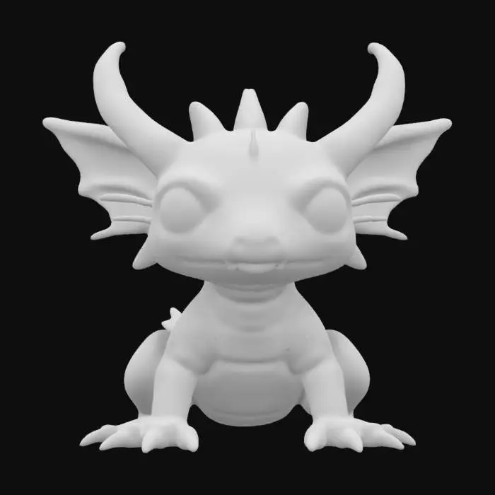3D model for a axolotl dragon hybrid. Monster Hunter