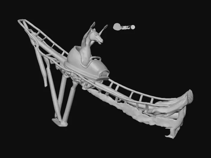 3D model for Roller Coaster Horse Excitement