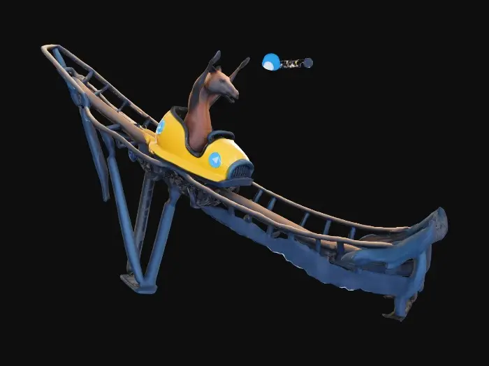 3D model for Roller Coaster Horse Excitement