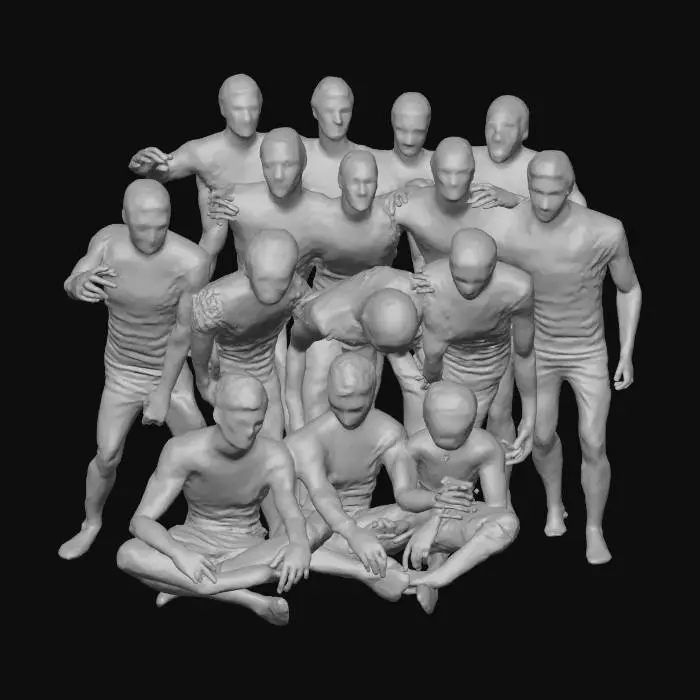 3D model for Colorful Morphsuit Gathering