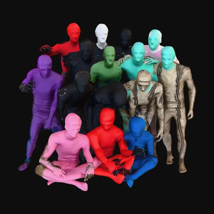 3D model for Colorful Morphsuit Gathering