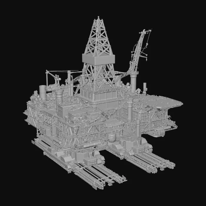 3D model for Industrial Platform Support Structure